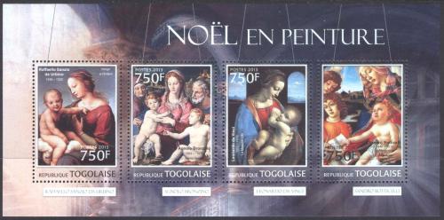 Poštové známky Togo 2013 Malby narození Krista Mi# 4736-39 Kat 12€