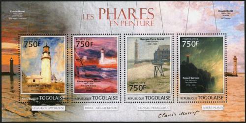 Poštové známky Togo 2013 Malby majákù Mi# 4746-49 Kat 12€