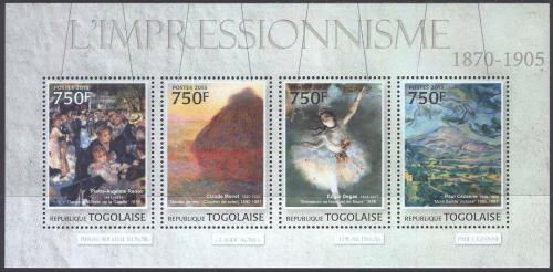 Poštové známky Togo 2013 Umenie, impresionismus Mi# 4761-64 Kat 12€