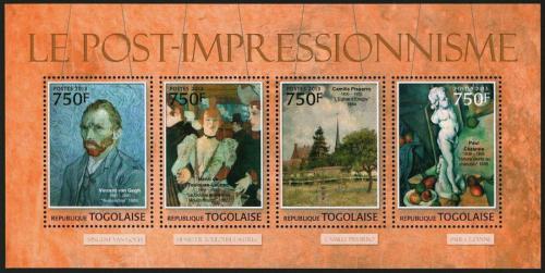 Poštové známky Togo 2013 Umenie, postimpresionismus Mi# 4771-74 Kat 12€