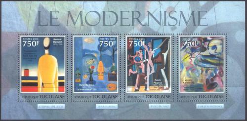 Poštové známky Togo 2013 Umenie, modernismus Mi# 4781-84 Kat 12€