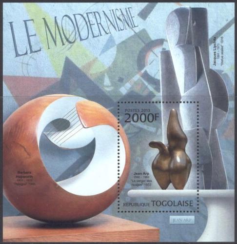Poštová známka Togo 2013 Umenie, modernismus Mi# Block 775 Kat 8€