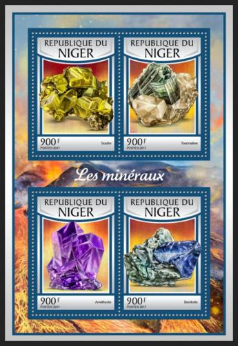 Poštové známky Niger 2016 Minerály Mi# 4722-25 Kat 14€