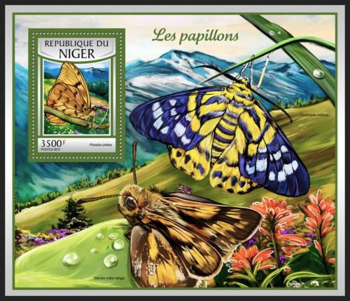 Poštová známka Niger 2016 Motýle Mi# Block 652 Kat 14€