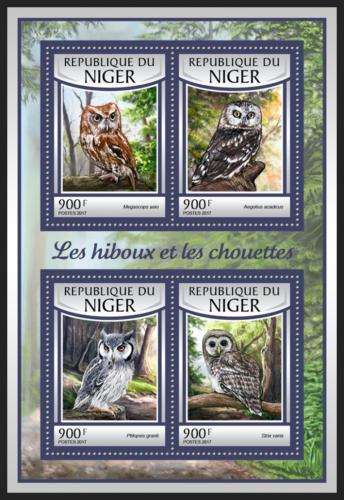 Poštové známky Niger 2016 Sovy Mi# 4752-55 Kat 14€
