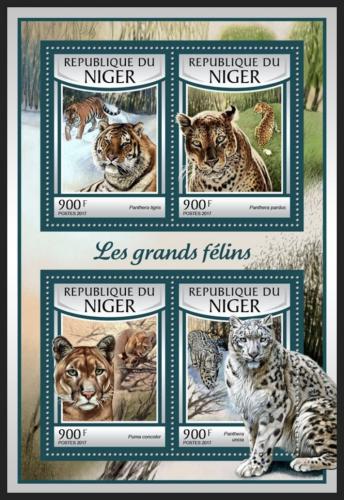 Poštové známky Niger 2016 Maèkovité šelmy Mi# 4762-65 Kat 14€