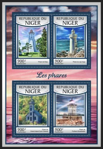 Poštové známky Niger 2016 Majáky Mi# 4772-75 Kat 14€