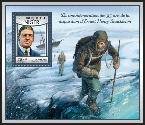 Poštová známka Niger 2016 Ernest Shackleton Mi# Block 665 Kat 14€