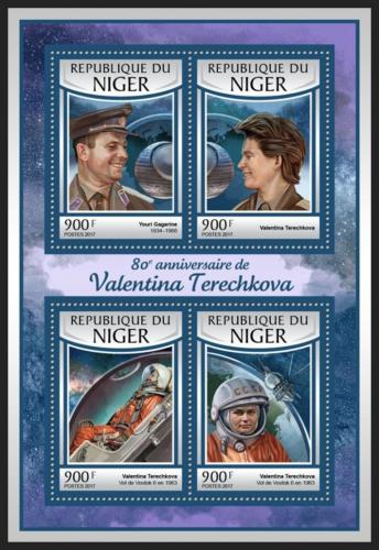 Poštové známky Niger 2016 Valentina Tìreškovová Mi# 4822-25 Kat 14€