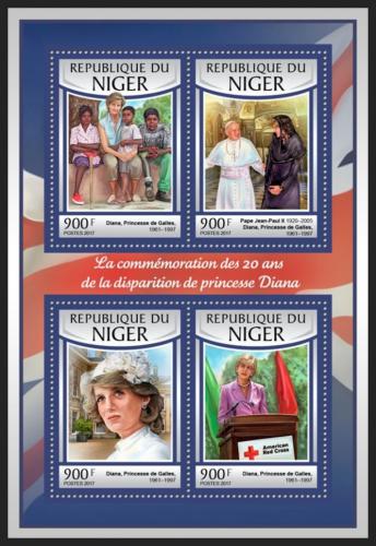 Poštové známky Niger 2016 Princezna Diana Mi# 4832-35 Kat 14€