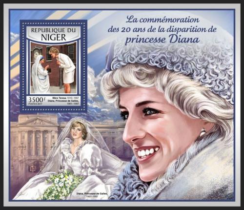 Poštová známka Niger 2016 Princezna Diana Mi# Block 671 Kat 14€