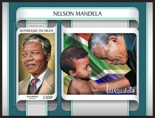 Poštová známka Niger 2017 Nelson Mandela Mi# Block 689 Kat 13€