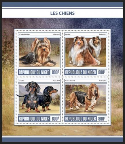 Poštové známky Niger 2017 Psy Mi# 5052-55 Kat 13€