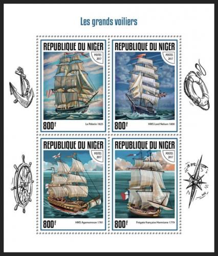 Poštové známky Niger 2017 Plachetnice Mi# 5112-15 Kat 13€