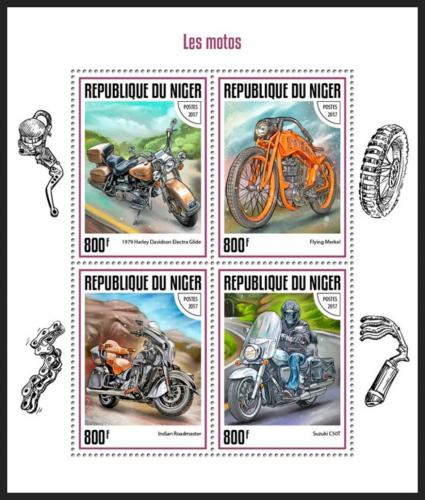 Poštové známky Niger 2017 Motocykle Mi# 5182-85 Kat 13€