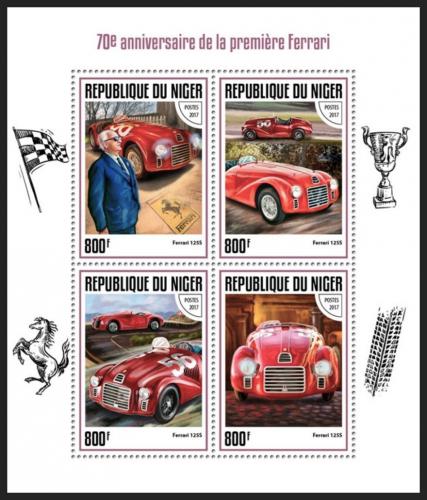 Poštové známky Niger 2017 Ferrari Mi# 5197-5200 Kat 13€