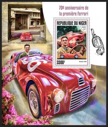Poštová známka Niger 2017 Ferrari Mi# Block 742 Kat 13€