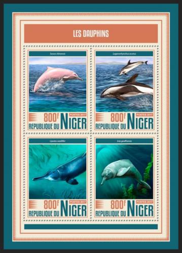 Poštové známky Niger 2017 Delfíny Mi# 5261-64 Kat 13€
