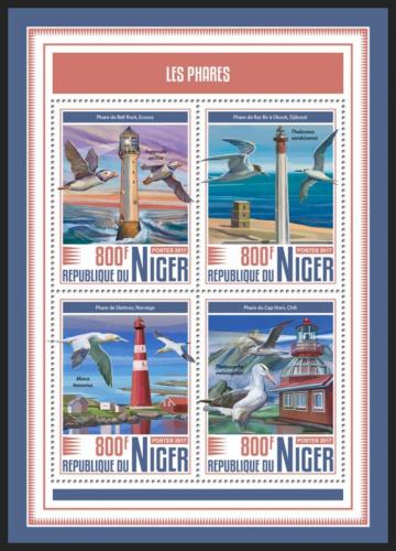 Poštové známky Niger 2017 Majáky Mi# 5276-79 Kat 13€