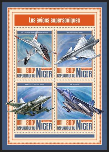 Poštové známky Niger 2017 Nadzvuková letadla Mi# 5291-94 Kat 13€