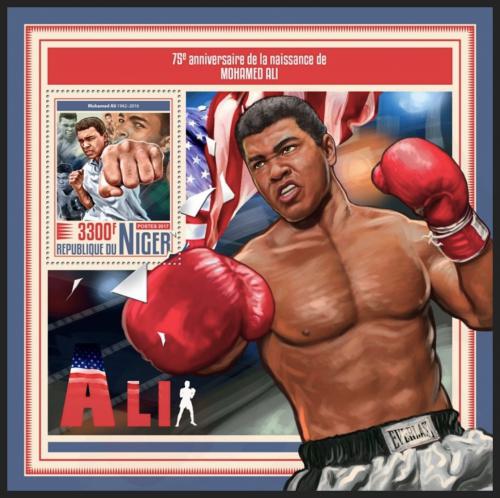Poštová známka Niger 2017 Muhammad Ali, box Mi# Block 769 Kat 13€