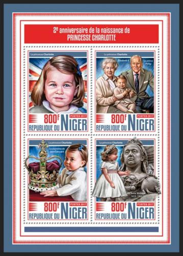 Poštové známky Niger 2017 Princezna Charlotte Mi# 5346-49 Kat 13€