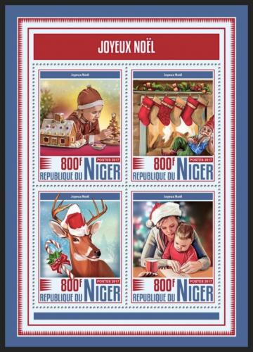 Poštové známky Niger 2017 Vianoce Mi# 5351-54 Kat 13€