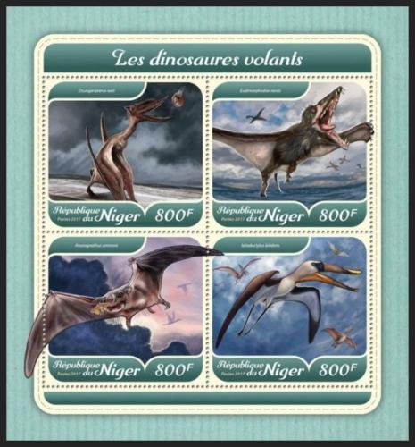 Poštové známky Niger 2017 Létající dinosaury Mi# 5378-81 Kat 13€
