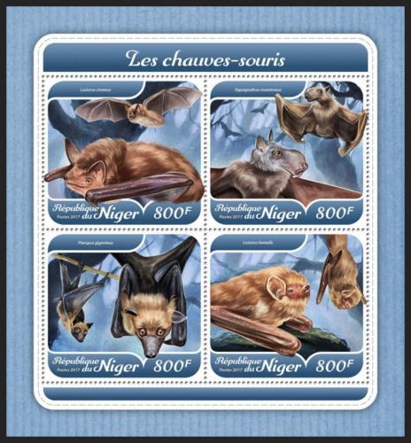 Poštové známky Niger 2017 Netopiere Mi# 5413-16 Kat 13€