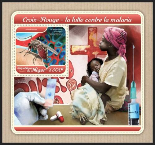 Poštová známka Niger 2017 Boj proti malárii Mi# Block 786 Kat 13€