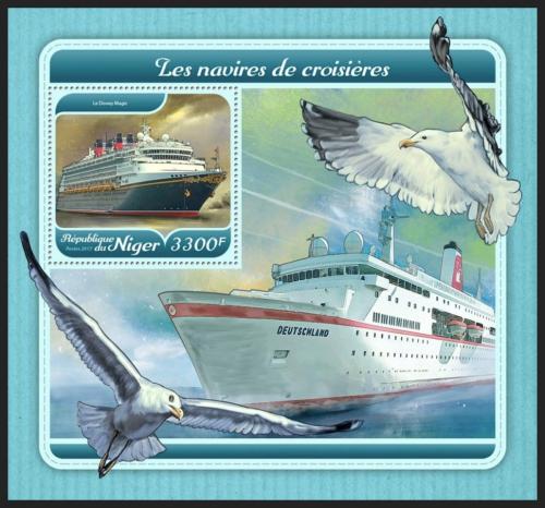 Poštová známka Niger 2017 Výletní lode Mi# Block 793 Kat 13€