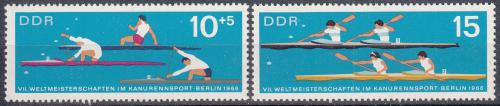 Potov znmky DDR 1966 MS v kanoistice Mi# 1202-03 - zvi obrzok