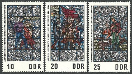 Potov znmky DDR 1968 Vitre Mi# 1346-48