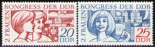 Potov znmky DDR 1969 Nrodn kongres en Mi# 1474-75