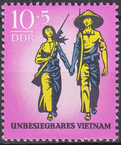Potov znmka DDR 1969 Podpora Vietnamu Mi# 1476
