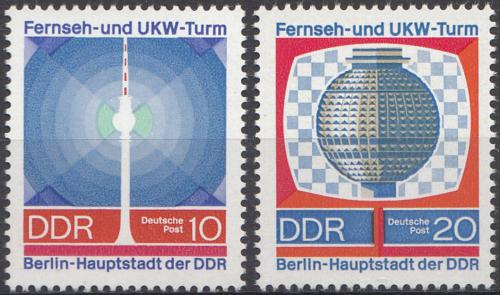 Poštové známky DDR 1969 Televizní vìž Mi# 1509-10