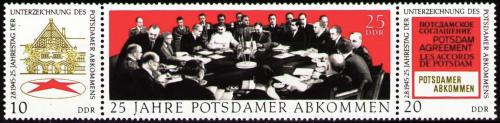 Poštové známky DDR 1970 Postupimská dohoda, 25. výroèie Mi# 1598-1600