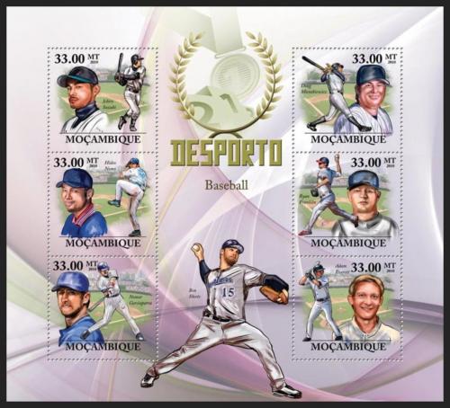 Poštové známky Mozambik 2010 Slavní baseballisti Mi# 3814-19 Kat 10€