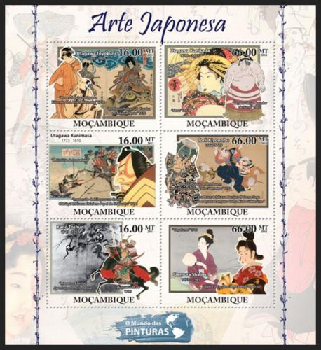 Poštové známky Mozambik 2011 Japonské umenie Mi# 5149-54 Kat 14€
