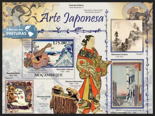 Poštová známka Mozambik 2011 Japonské umenie Mi# Block 537 Kat 10€