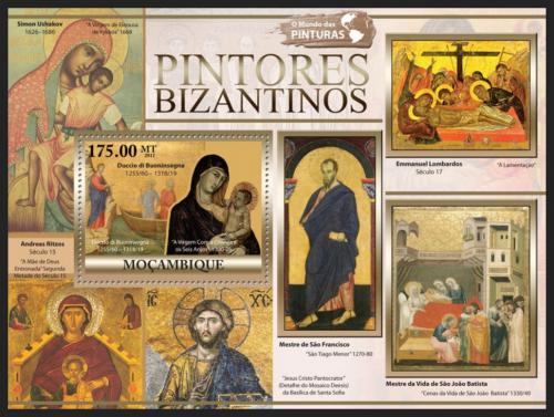 Poštová známka Mozambik 2011 Byzantské umenie Mi# Block 545 Kat 10€