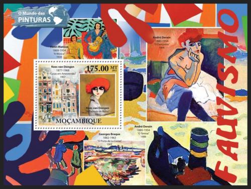 Poštová známka Mozambik 2011 Umenie, fauvismus Mi# Block 548 Kat 10€