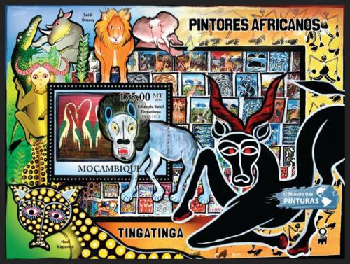 Poštová známka Mozambik 2011 Africké umenie Mi# Block 551 Kat 10€