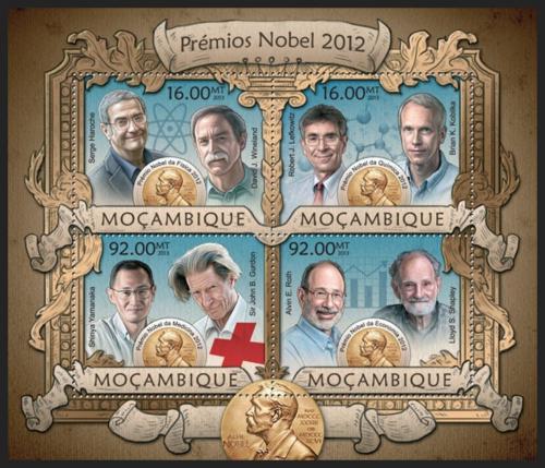 Poštovní známky Mosambik 2013 Laureáti Nobelovy ceny Mi# 6409-12 Kat 13€