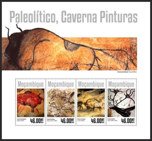 Poštové známky Mozambik 2014 Skalní malby Mi# 7390-93 Kat 10€