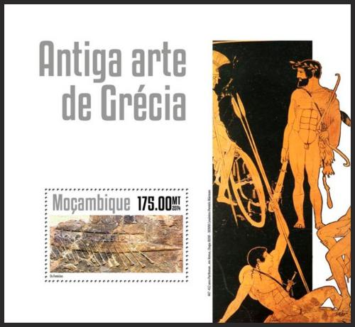 Poštová známka Mozambik 2014 Staroøecké umenie Mi# Block 920 Kat 10€