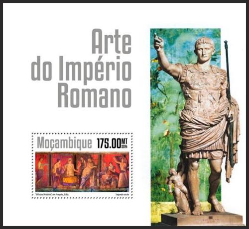 Poštová známka Mozambik 2014 Øímské umenie Mi# Block 921 Kat 10€ 