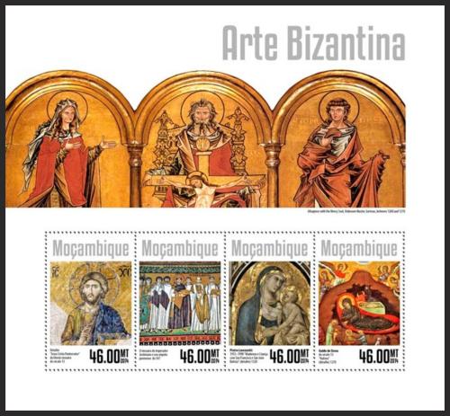 Poštové známky Mozambik 2014 Byzantské umenie Mi# 7410-13 Kat 10€