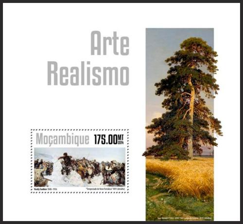 Poštová známka Mozambik 2014 Umenie, realismus Mi# Block 925 Kat 10€ 