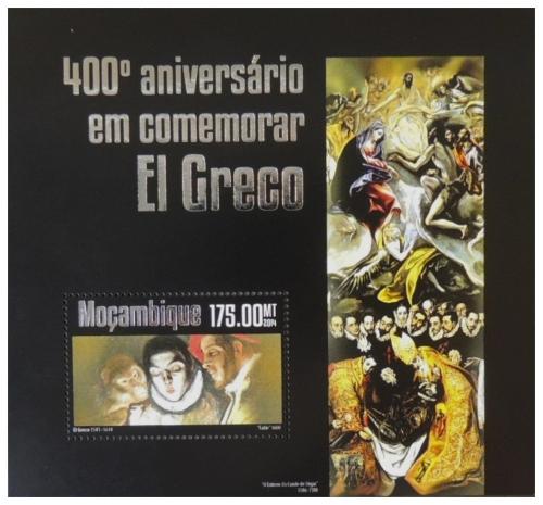 Poštová známka Mozambik 2014 Umenie, El Greco Mi# Block 933 Kat 10€